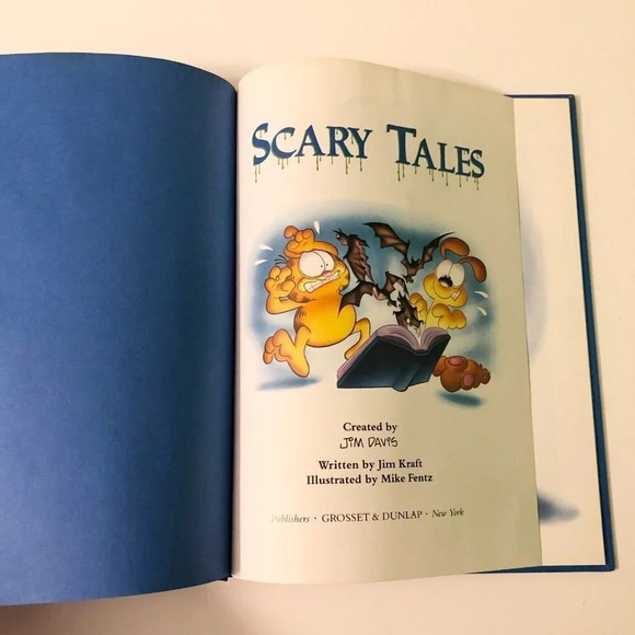 Vintage 1990 Garfields Scary Tales Book Grosset and Dunlap - Picture 7 of 16